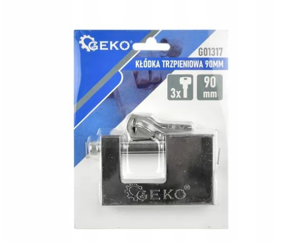 Kłódka trzpieniowa 90mm Geko 12/48