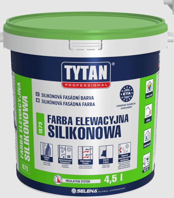 Tytan professional IS73 farba elewacyjna silikonowa 4,5l baza B