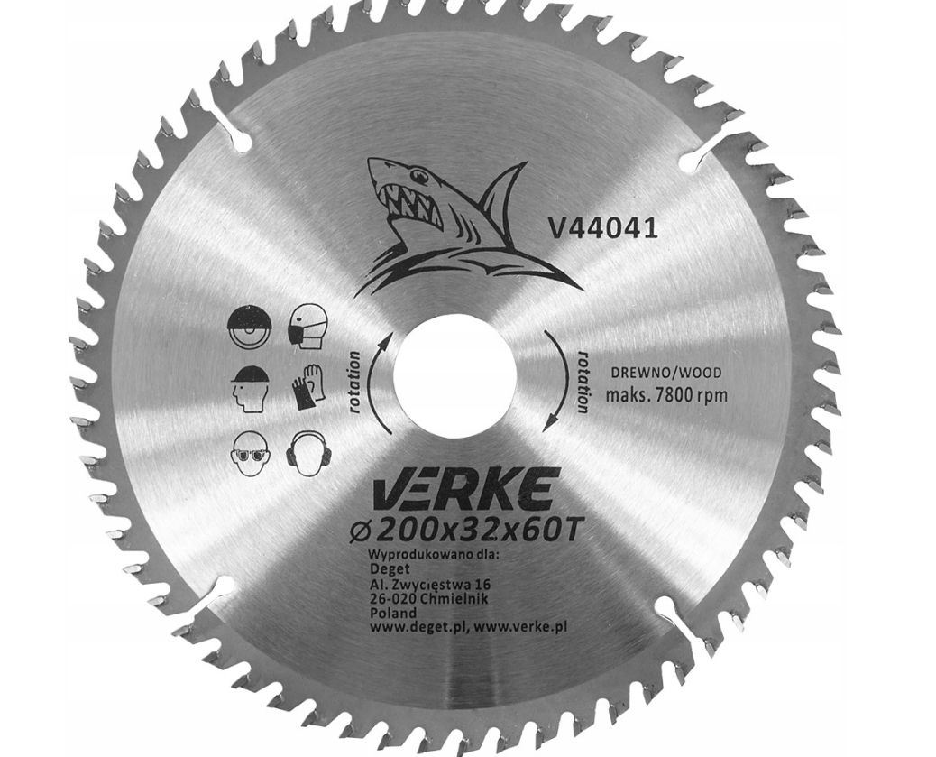 Tarcza do drewna 200x32 widiowa 60T