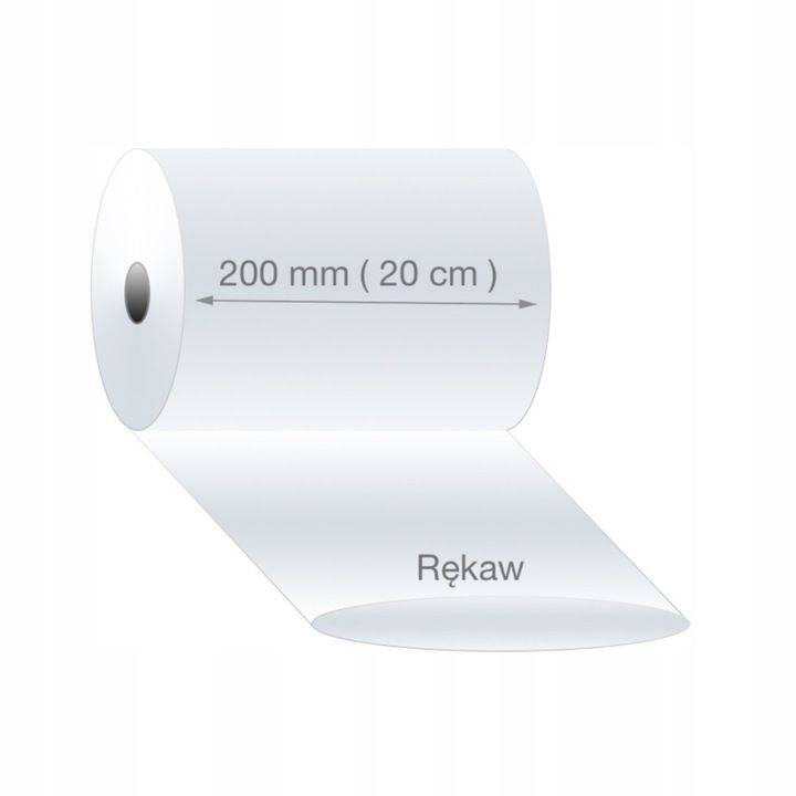 Rękaw foliowy 20cm polipropylen 5kg
