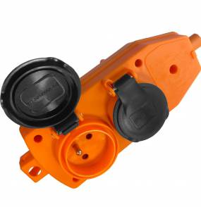 Rozgałęźnik czwórnik 4 gniazdka 16A 230V IPP44