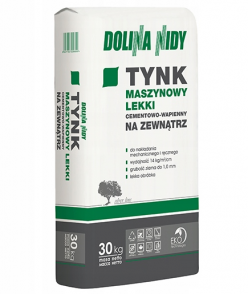 Tynk cement-wapienny Dolina Nidy 30kg lekki zewnętrzny