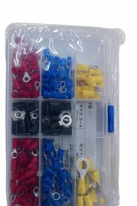 Zestaw konektorów izolowanych oczkowych 200szt