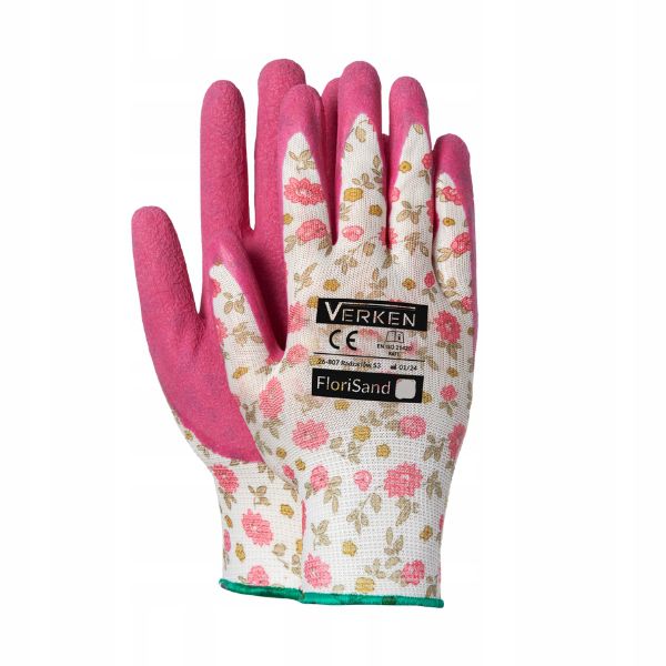 Rękawice ochronne robocze Verken Florisand r. 8 (M) 1 para