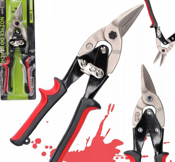 Nożyce do blachy lewe Gold Tools 250mm