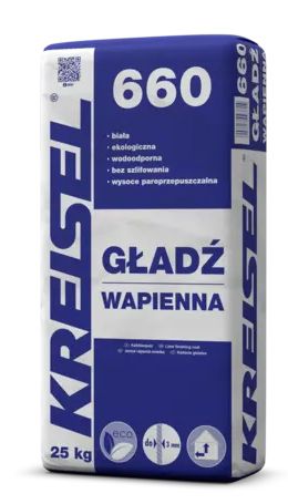 Kreisel 660 biała gładź wapienna 25kg
