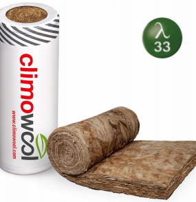 Wełna Climowool 033 gr. 150mm 1 rolka (3,48m2)