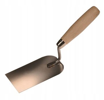 Kielnia sztukatorska nierdzewna 50mm drewniana rączka