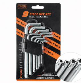 Zestaw imbusów TORX klucze imbusowe T10-T50 (9szt)