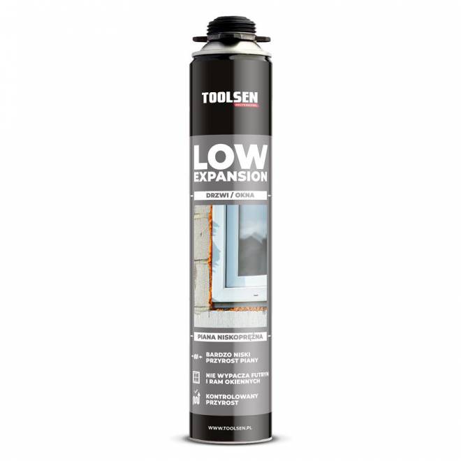 Piana montażowa pistoletowa Toolsen niskoprężna 800ml Low Expansion