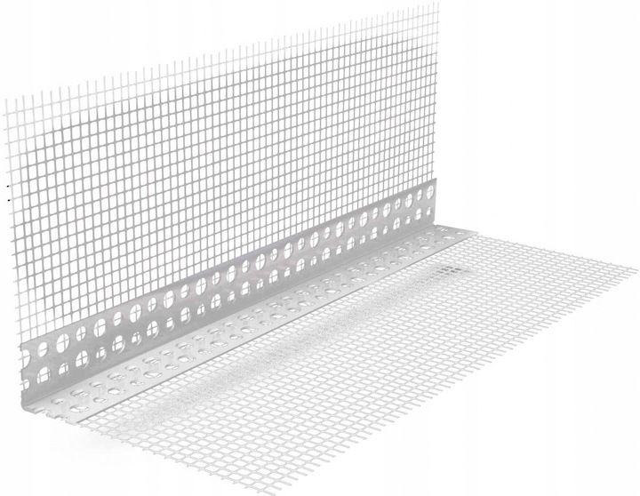 Narożnik elewacyjny PCV z siatką 7x7cm L=3m