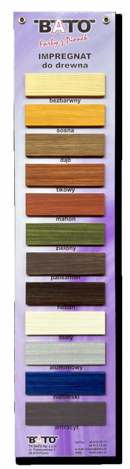 BATO impregnat do drewna kolor ANTRACYT 1l