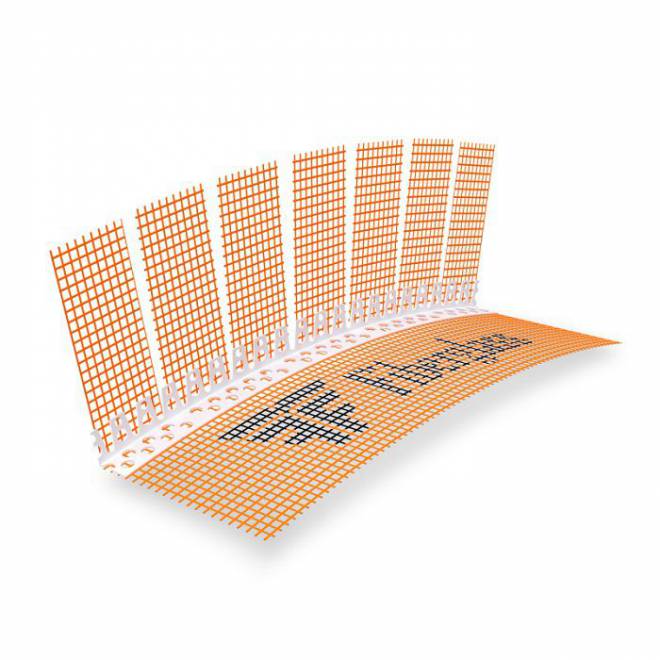 Narożnik elewacyjny PCV z siatką dł. 3m do łuków