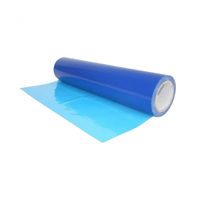 Folia ochronna adhezyjna samoprzylepna 50cm x 75mb niebieska