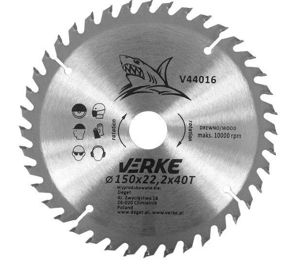 Tarcza do drewna 150x22,2 widiowa 40T