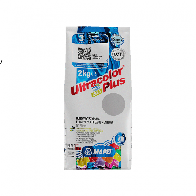 Fuga Ultracolor plus 2kg Mapei kolor 113 (szary)