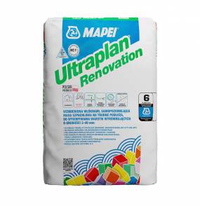 Zaprawa samopoziomująca Mapei Ultraplan Renovation 23kg szybkowiążąca 3-40mm