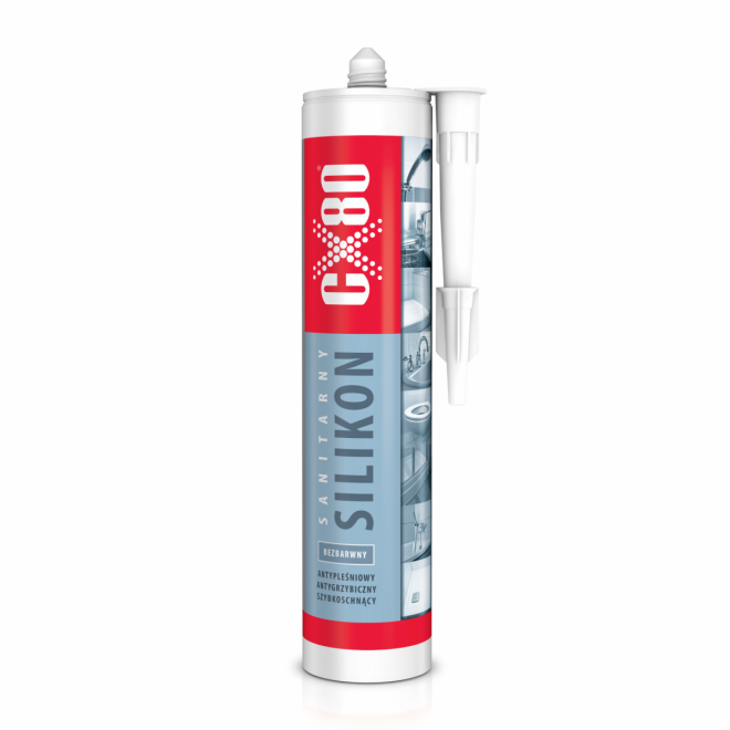 Silikon sanitarny bezbarwny 300ml 60167 CX80
