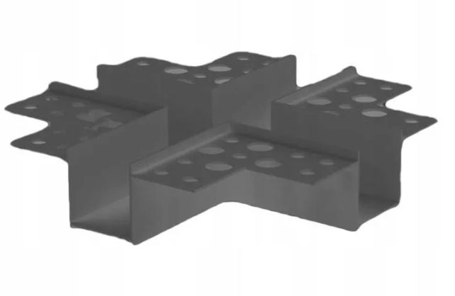 Łącznik do listwy do boniowania 1x1cm ciemny szary 7024 (opak 30szt) 1 sztuka