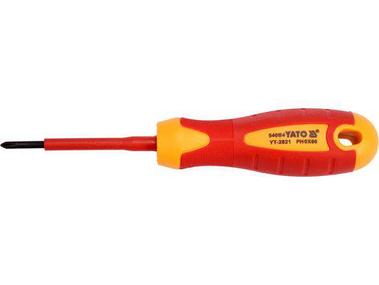 Wkrętak śrubokręt izolowany 1000V PH0 x 60mm uniwersalny