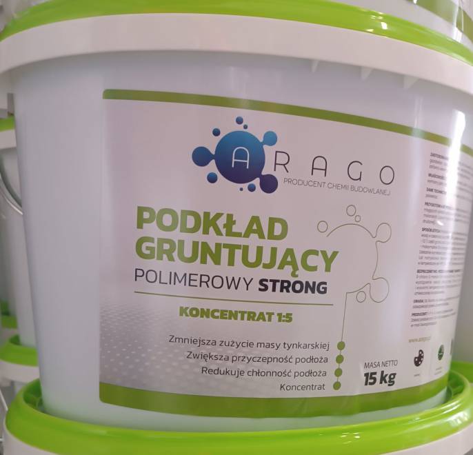 Grunt polimerowy pod tynki 1:5 Arago 15kg koncentrat